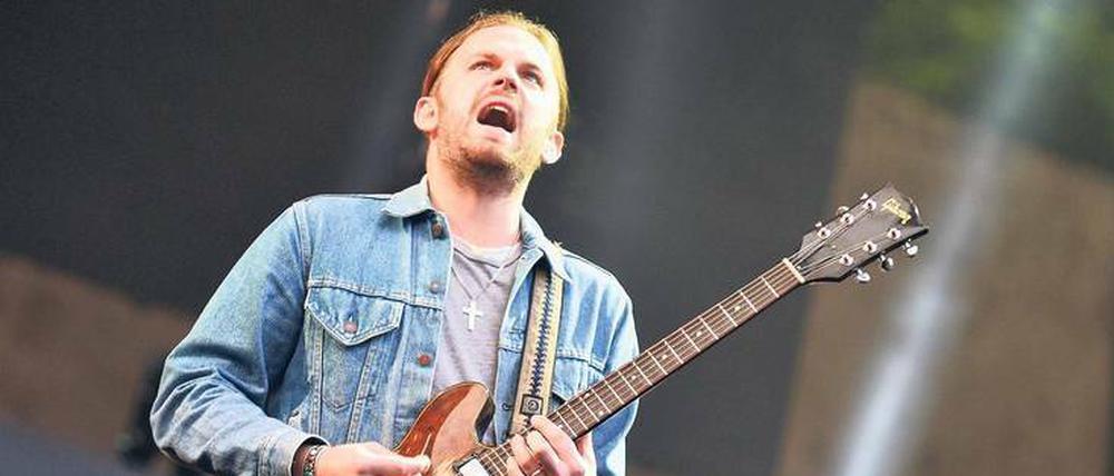 Großes Drama. Caleb Followill, Sänger der Kings of Leon, in Berlin. 
