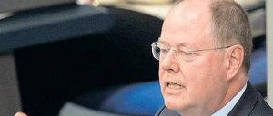 Flotte Sprüche. SPD-Kanzlerkandidat Peer Steinbrück am Donnerstag im Bundestag.