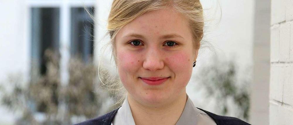 Alea Mostler, 16, ging bisher auf das Schadow-Gymnasium in Zehlendorf und war Landesschülersprecherin.