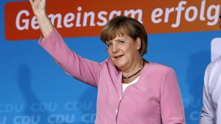 Merkel im Wahlkampf.