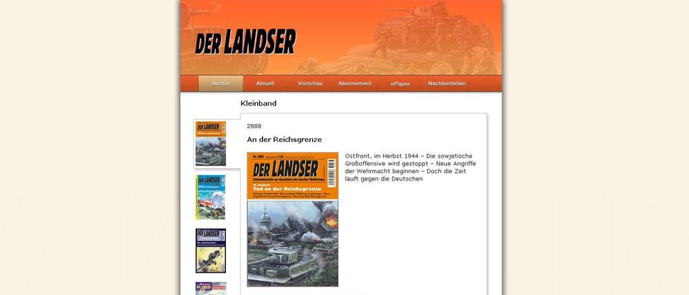 Das Simon-Wiesenthal-Zentrum will das Heft "Der Landser" aus dem Bauer-Verlag verbieten lassen. 