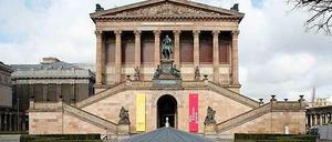 Vorerst geschlossen: die Alte Nationalgalerie auf der Berliner Museumsinsel. 