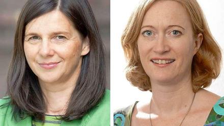 Sie konkurrieren um die Fraktionsführung bei den Grünen: Katrin Göring-Eckardt und Kerstin Andreae