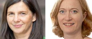 Sie konkurrieren um die Fraktionsführung bei den Grünen: Katrin Göring-Eckardt und Kerstin Andreae