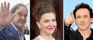 US-Regisseur Oliver Stone, die Schauspieler Maggie Gyllenhaal und John Cusack. 