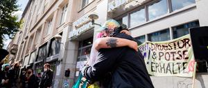 Tränenreicher Auszug. Nach vielen Jahren musste das Jugendzentrum Potse seinen alten Standort in der Potsdamer Straße räumen.