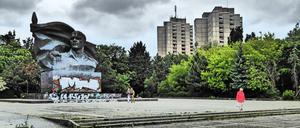 Das Denkmal von Ernst Thälmann in der Greifswalder Straße.