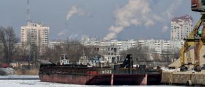Der Hafen von Zaporizzhia. In der ehemaligen Autostadt ist die Autorin aufgewachsen.