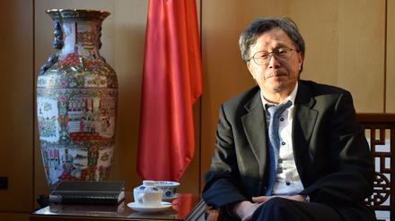 Taiwans Botschafter Jhy-Wey Shieh in der Taipeh Vertretung in Berlin