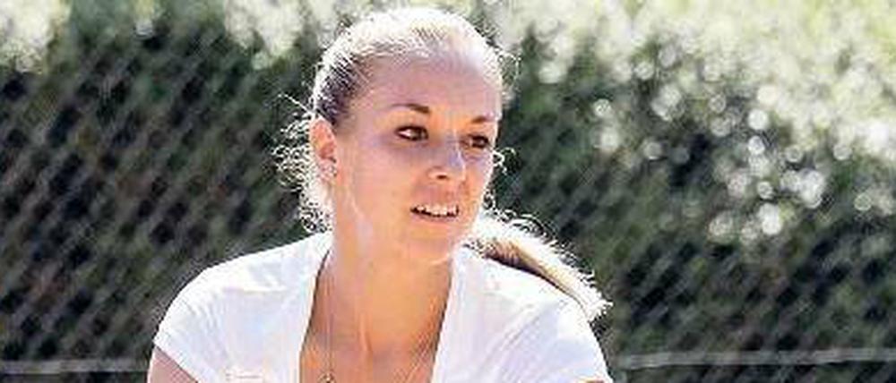 Berlins größtes Talent. Lisickis Tochter Sabine bereitete sich 2013 auf der Anlage des LTTC Rot-Weiß auf die French Open vor.