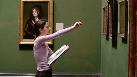 Abzeichnung. In der Londonder National Gallery lässt sich von den Größten lernen.