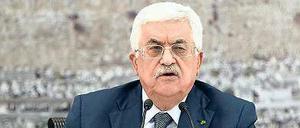 Mahmud Abbas, Palästinenserpräsident, kündigt an, dass Palästina 20 Verträgen und Institutionen beitreten will.