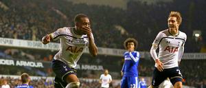 Da lacht Tottenham. Danny Rose (links) feiert seinen Treffer gegen den Tabellenführer.