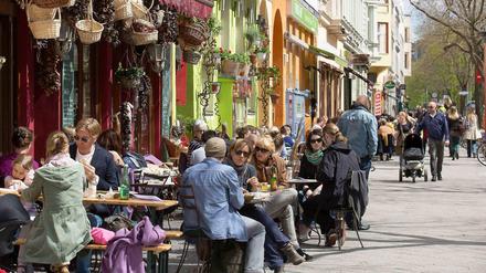 Hip, doch zum Wohnen zu laut: die Bergmannstraße in Kreuzberg. 