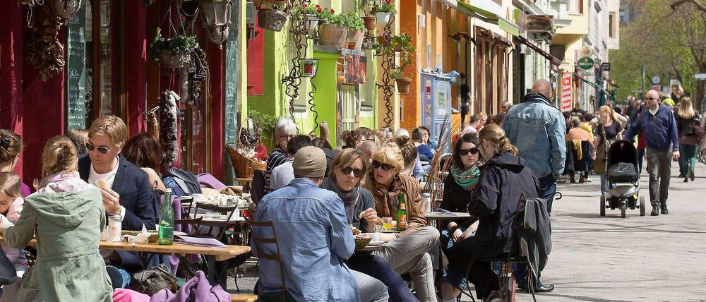 Hip, doch zum Wohnen zu laut: die Bergmannstraße in Kreuzberg. 