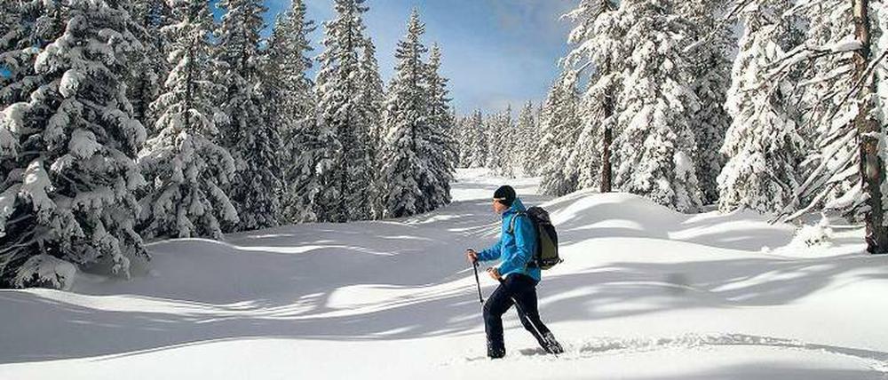 Wie der Winter einmal war. Mit Schneeschuhen im Niemandsland der Roßbrand-Kette im Salzburger Land.