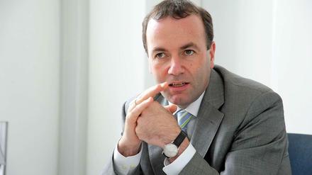 Der Vorsitzende der konservativen EVP-Fraktion im EU-Parlament, Manfred Weber (CSU).