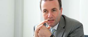 Der Vorsitzende der konservativen EVP-Fraktion im EU-Parlament, Manfred Weber (CSU).