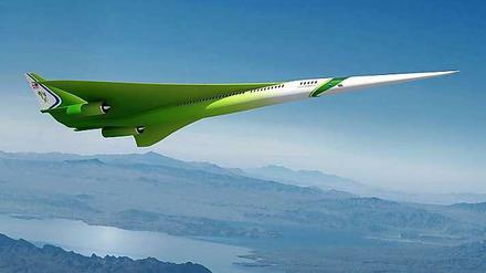 Im Rahmen eines Forschungsprojekts der Nasa hat der Hersteller Lockheed-Martin ein künftiges Überschallverkehrsflugzeug entworfen, dessen Modell bereits im Windkanal getestet wird.