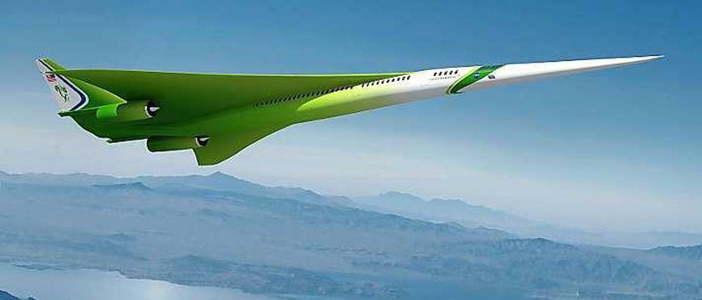 Im Rahmen eines Forschungsprojekts der Nasa hat der Hersteller Lockheed-Martin ein künftiges Überschallverkehrsflugzeug entworfen, dessen Modell bereits im Windkanal getestet wird.