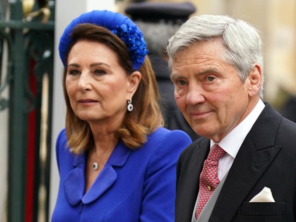 Michael und Carole Middleton bei der Krönungszeremonie von König Charles III. 