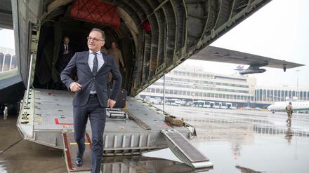 Außenminister Heiko Maas (SPD) bei seinem Besuch im Irak.