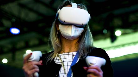 Auf dem Mobile World Congress 2022 in Barcelona. Seit Januar sind die Kurse vieler Tech-Werte stark gefallen.