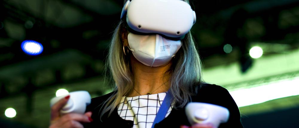Auf dem Mobile World Congress 2022 in Barcelona. Seit Januar sind die Kurse vieler Tech-Werte stark gefallen.