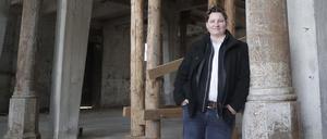 Nicole Parlow, Ingenieurin und Tragwerksplanerin, auf der Baustelle im Gebäude der ehemaligen Geschützgießerei in Berlin-Spandau.