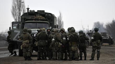 Russische Soldaten.
