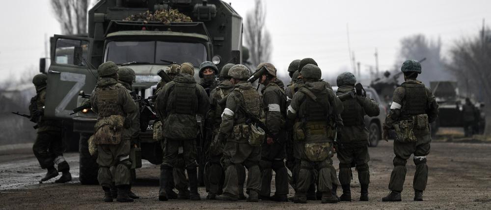 Russische Soldaten.