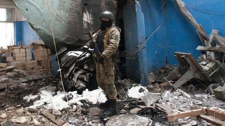 Kämpfer in Charkiw.