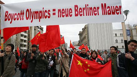 Pro-chinesische Demonstration