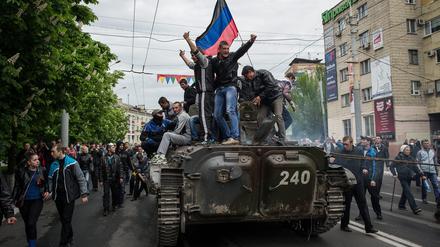 Pro-russische Demonstration.