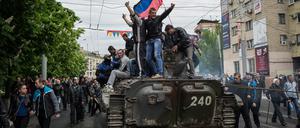 Pro-russische Demonstration.