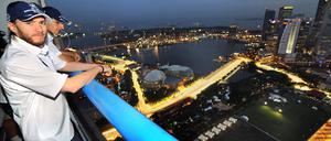 Formel 1 GP Singapur - Kubica und Heidfeld