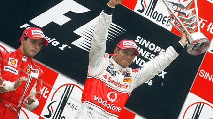 Formel 1 GP China - Hamilton und Massa