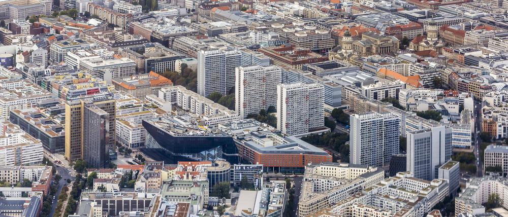 Blick auf Berlin-Kreuzberg und die Stadtmitte.