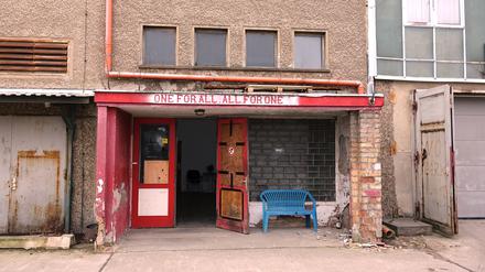 Das ehemalige Hauptquartier der Hells Angels in Berlin-Hohenschönhausen. 