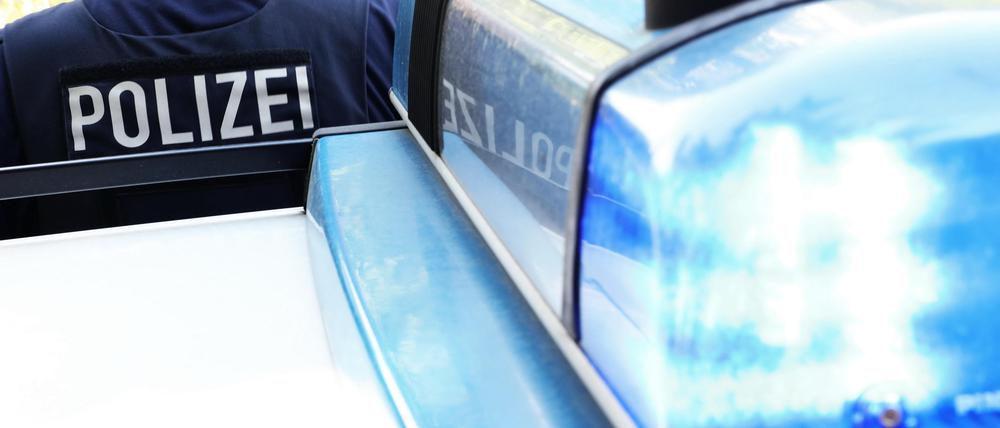 Ein Polizeibeamter in Potsdam.