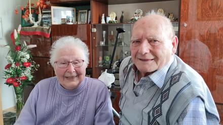 Rita und Heinz blicken in Karow auf ein bewegtes Eheleben zurück.