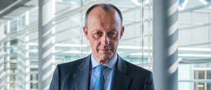 16.03.22,Jakob-Kaiser-Haus, Bundestag, Berlin. CDU-Vorsitzender Friedrich Merz im Tagesspiegel Interview mit Robert Birnbaum, Maria Fiedler und Georg Ismar. 