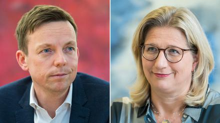 Er oder sie - Ministerpräsident Tobias Hans (CDU) oder Wirtschaftsministerin Anke Rehlinger (SPD).