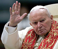 Papst Johannes Paul II. starb 2005.