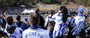 Hertha-Fans in der Waldbühne