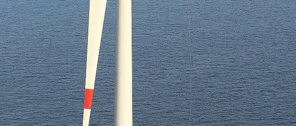 Volle Kraft voraus. Forscher haben Verbundstoffe entwickelt, mit denen man noch größere und effizientere Windräder bauen kann – zum Beispiel für die Nordsee. Foto: ddp