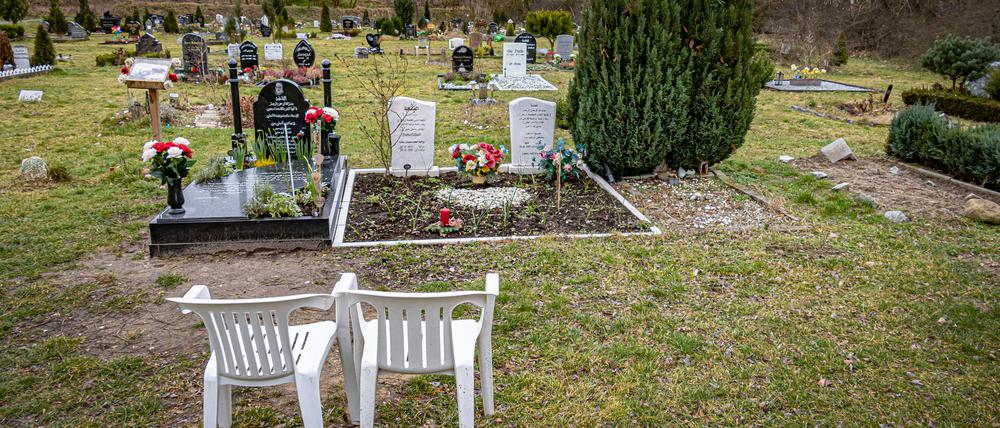 Berlin Spandau Islamischer Teil des Landschaftsfriedhof Gatow Spandau *** Berlin Spandau Islamic part of the landscape cemetery Gatow Spandau