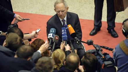 Finanzminister Wolfgang Schäuble