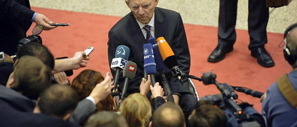 Finanzminister Wolfgang Schäuble