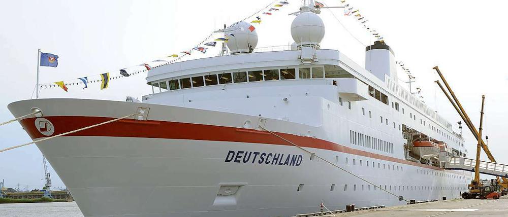 Das Kreuzfahrtschiff "MS Deutschland".